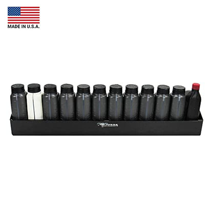 443BK Oil Shelf 12 Quart Bottle Holder Storage Organizer Caddy 32"