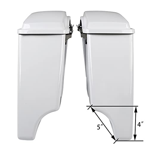 Motorcycle 5" Stretched Saddlebags Fit For Harley Touring 1993