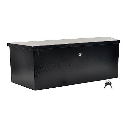 Black Steel Trailer Tongue Truck Box 35 x 12.2 x 11.8 Inch
