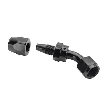 Swivel 10AN Fitting 45 Degree For CPE Braided Hose End Black 2Pcs (2 Count)