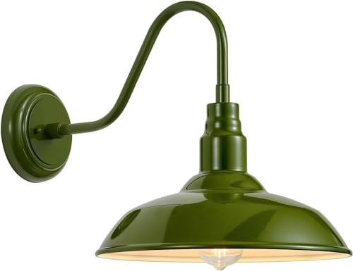 14in Outdoor Gooseneck Lights for Farmhouse
