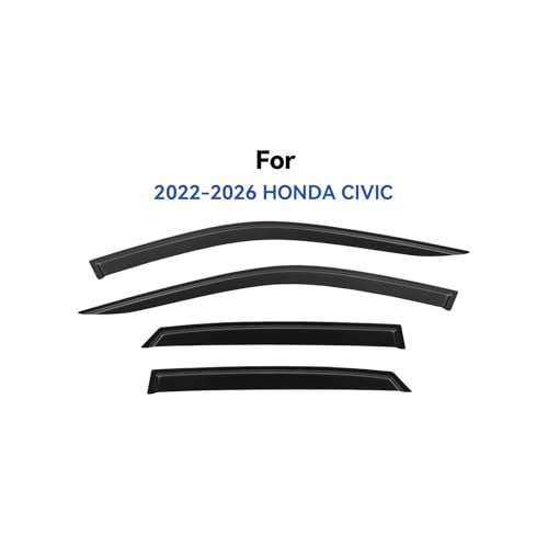 Window Visors Rain Guards for 2022 2023 2024 2025 2026 Honda Civic Sedan