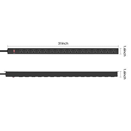 Metal Wall Mount Power Strip