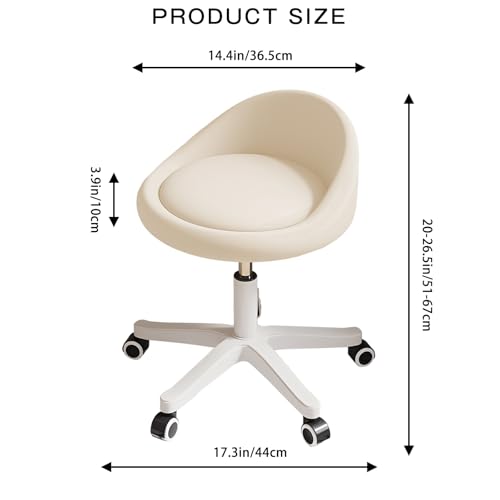 Rolling Stool Low Backrest