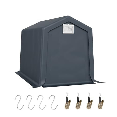 6x10 ft Storage Shelter Shed Portable Outdoor Carport Garage