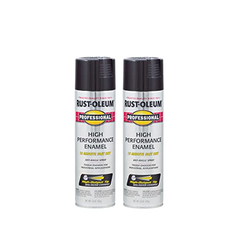 Professional High Performance Gloss Black Spray Paint (2 Count)