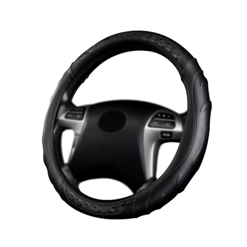 Faux Leather Heavy Duty Inner Ring car Steering Wheel Cover 14.5