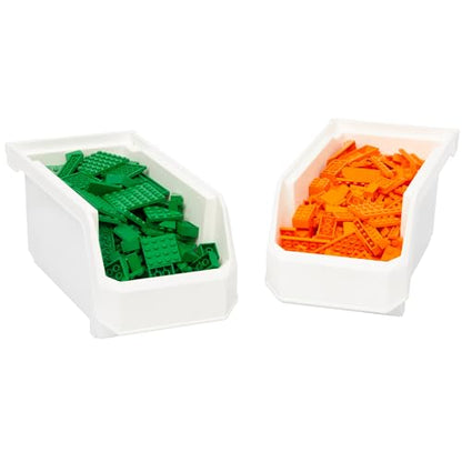 Medium Stackable Plastic Storage Bins (8 Count)