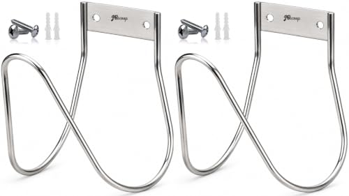 Garden Hose Holder Stainless Steel Small Wall Mount Garden Hose Hook (2 Count)