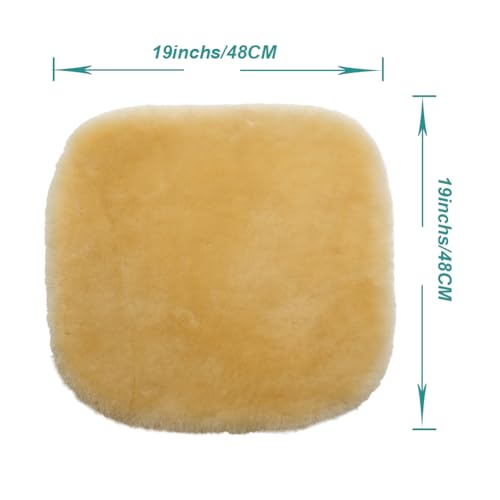 Genuine Sheepskin Car Seat Cover for Fuzzy Soft Fur Wool Cushion