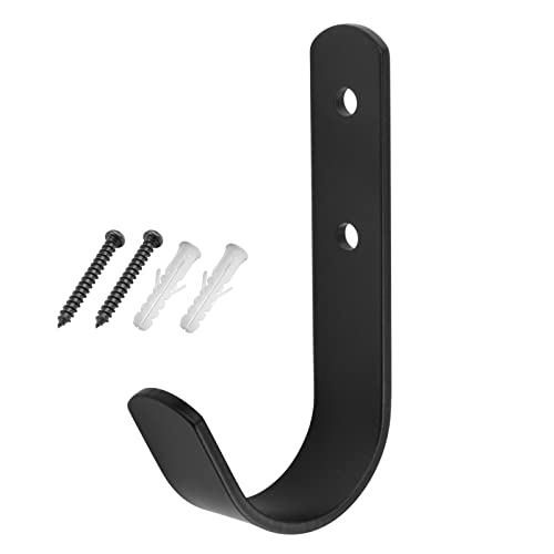 10 Pack Black Steel J Hook (10 Count)