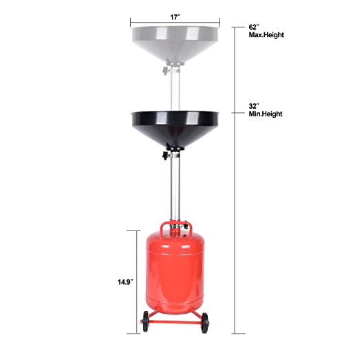 5 Gallon Oil Drain Portable Steel Oil Drain
