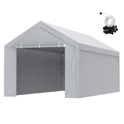 Carport Replacement Canopy Cover Top + Side Wall 13 x 20 ft