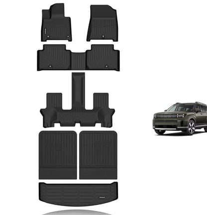 Floor Mats & Backrest Mats & Cargo Liner for 2026 2025 2024 Hyundai Santa Fe