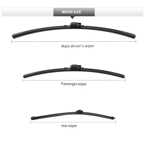 Front and Rear Windshield Wipers for BMW X2 2018