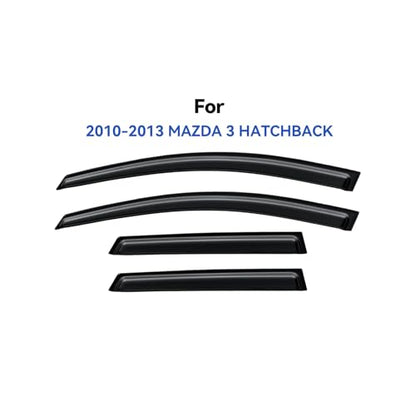 Window Visors Rain Guards for 2010 2011 2012 2013 Mazda 3 Hatchback