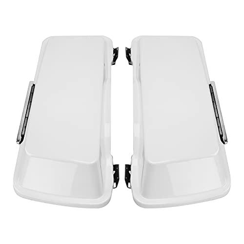 White Hard Saddlebags Fit for Harley Touring Road Glide King Street Glide Electra Glide 1994 (2 Count)
