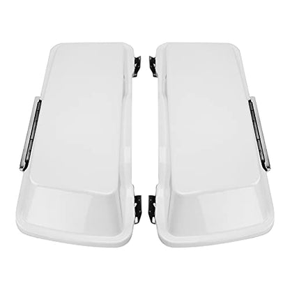 White Hard Saddlebags Fit for Harley Touring Road Glide King Street Glide Electra Glide 1994 (2 Count)