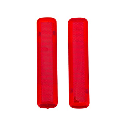 Rear Left Driver and Right Passenger Side Door Red Reflector Panel
