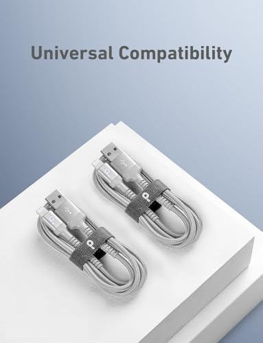 iPhone Charger Cable 3FT 2Pack USB to Lightning Cable Extra Durable Braided (6 Foot)