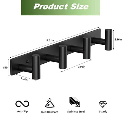 Coat Rack Wall Mounted (2 Count)