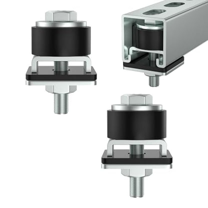 Anti Skid designTrolley Roller Wheels Limit Trolley Assembly Positioning for Unistrut Strut Channel with 1 (2 Count)