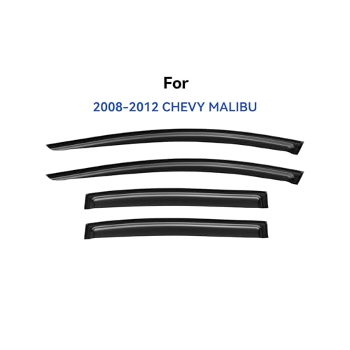 Window Visors Rain Guards for 2008 2009 2010 2011 2012 Chevy Malibu