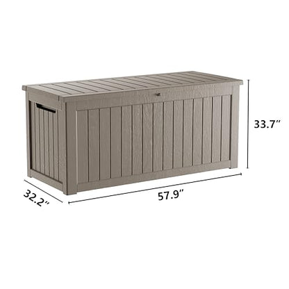 270 Gallon Lockable Resin Deck Box