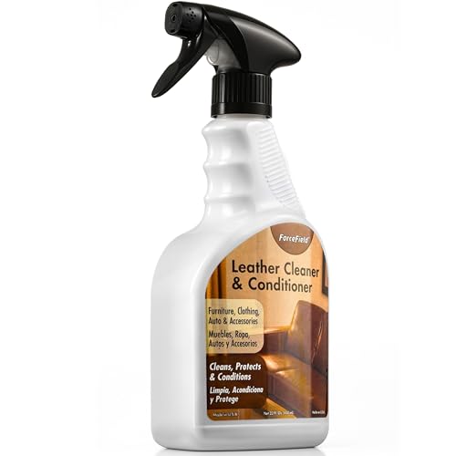 3-in-1 Leather Cleaner & Conditioner (22 oz) - Restores Natural Oils, Removes Stains and Hides Scuffs (22 Fl Oz)