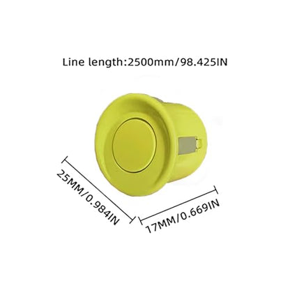 Parking Sensor Kit Backup Sensor Kit Reverse Sensor for Car 20 Color Options for Probes Adjustable Alarm Volume Professional Sensore de Reversa para Carro Safe Driving Assistant LightYellow