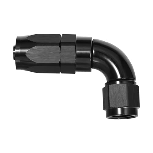 8AN 90 Degree One Piece Full Flow Hose End Fitting Swivel for CPE Braided Hose