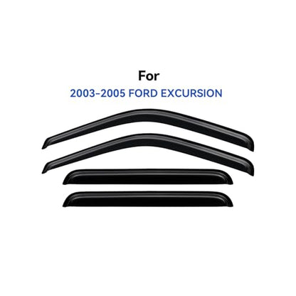 Window Visors Rain Guards for 2000 2001 2002 2003 2004 2005 Ford Excursion