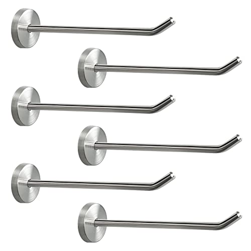 Coat Hooks Wall Mount Hooks for Hanging Hat Hurse Robe (6 Count)