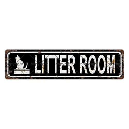LITTER ROOM SPACE Metal Tin Street Sign Bar Cafe Garage Cave Home Room Wall Bathroom Farmhouse Garden Porch Patio Decor