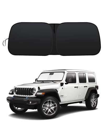 Foldable Front Sun Shade for Jeep Wrangler 2018