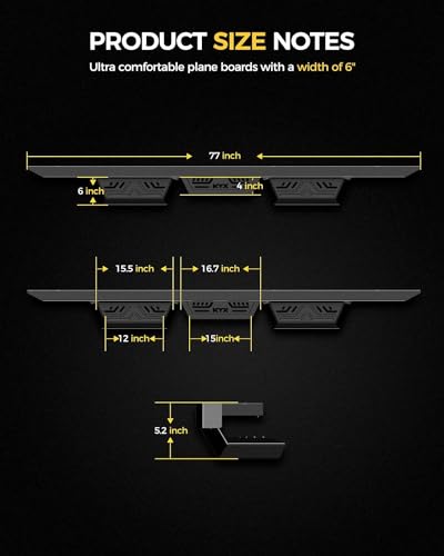 Running Boards & Steps Nerf Bars Fit for 2015 (2 Count)