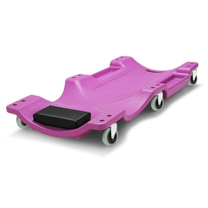 40" L X 19" W Vehicle Repair Low Profile Plastic Rolling Garage Shop Creeper with Padded Headrest