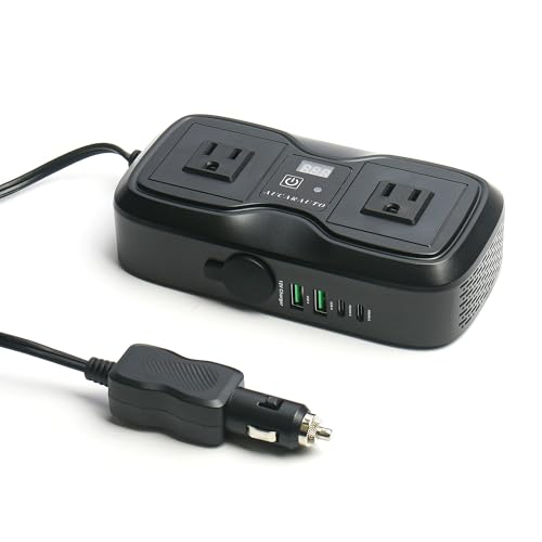 200W Car Power Inverter DC 12V to 110V AC Car Plug Adapter Outlet
