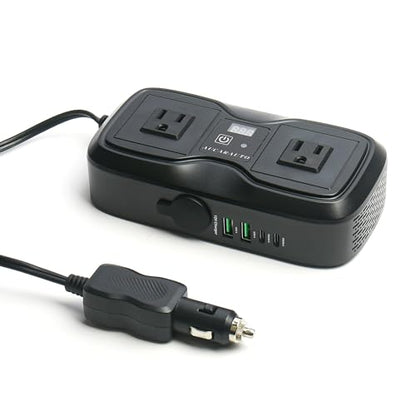 200W Car Power Inverter DC 12V to 110V AC Car Plug Adapter Outlet