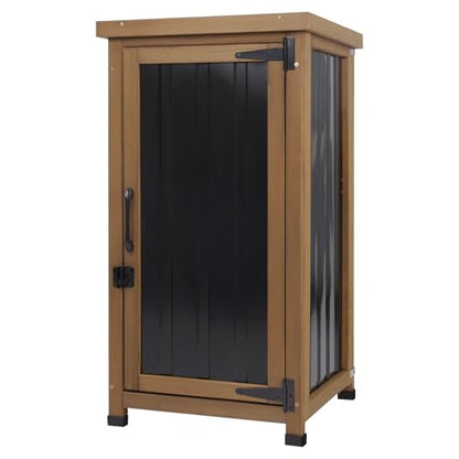 Outdoor Storage Cabinet Waterproof with Metal Top
