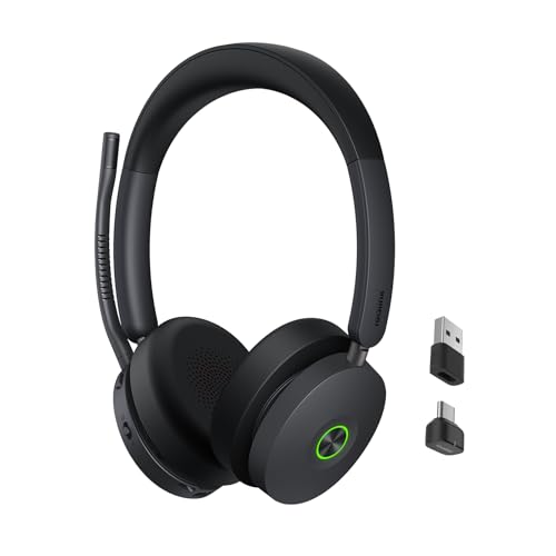 BH74 ANC Wireless Headset with Mic for Work