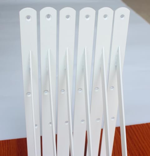 16 Pack L14 x H 10" White Heavy Duty Shelf Brackets with Screws Metal Shelf Brackets Shelf Support Angle Brackets for Shelves L Brackets Heavy Duty Floating Shelf (16 Count)