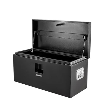 30 in Black Steel Truck Bed Tool Box