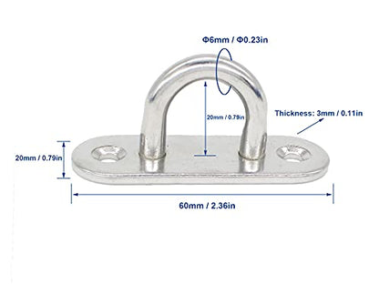 Stainless Steel Ceiling Hooks & Wall Hangers (4 Count)