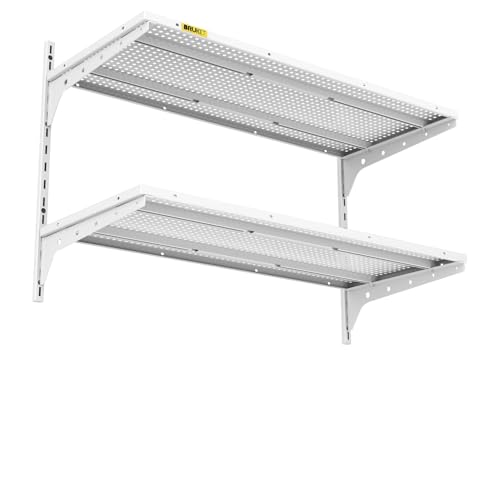 2 Tier 1.3x3ft Garage Shelving Wall Mounted