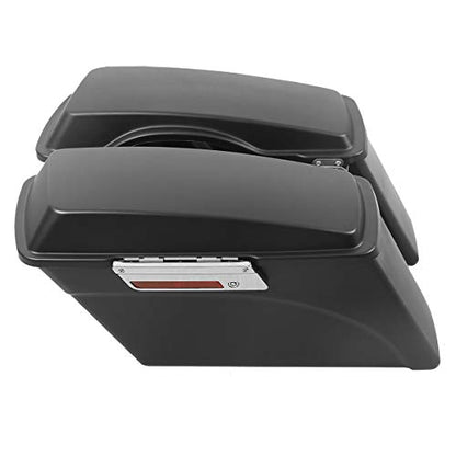 Motorcycle Hard Saddlebags with Chrome Conversion Brackets Fit For Harley Softail Deluxe Heritage Softail 1984