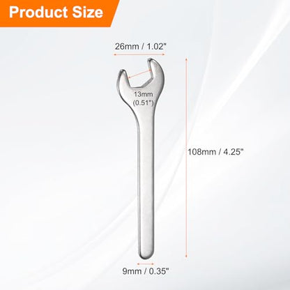 10pcs Small Wrench Open End Wrench 13x108x3mm Metric U (10 Count)