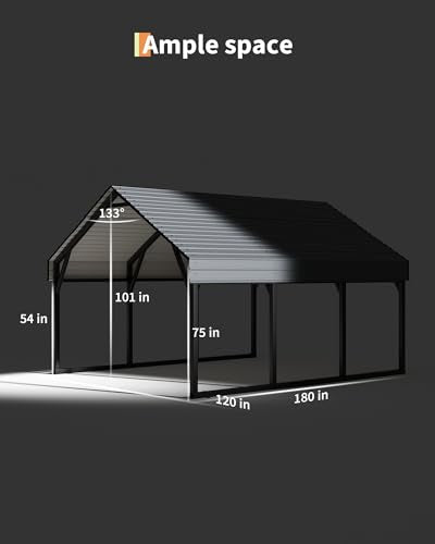 10 x 15 FT Metal Carport