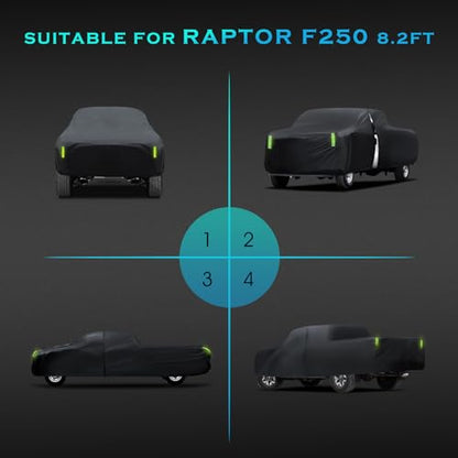 Truck Car Cover Waterproof All Weather Full Outdoor Pickup Cover Rain UV Protection