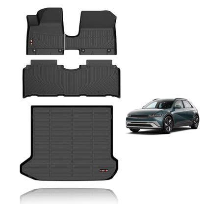 Floor Mats & Cargo Liner Custom for Hyundai Ioniq 5 2025 2026 Unmovable Center Console